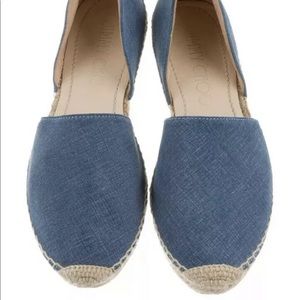 Jimmy Choo Dreya Flat Espadrille Blue Denim 5.5